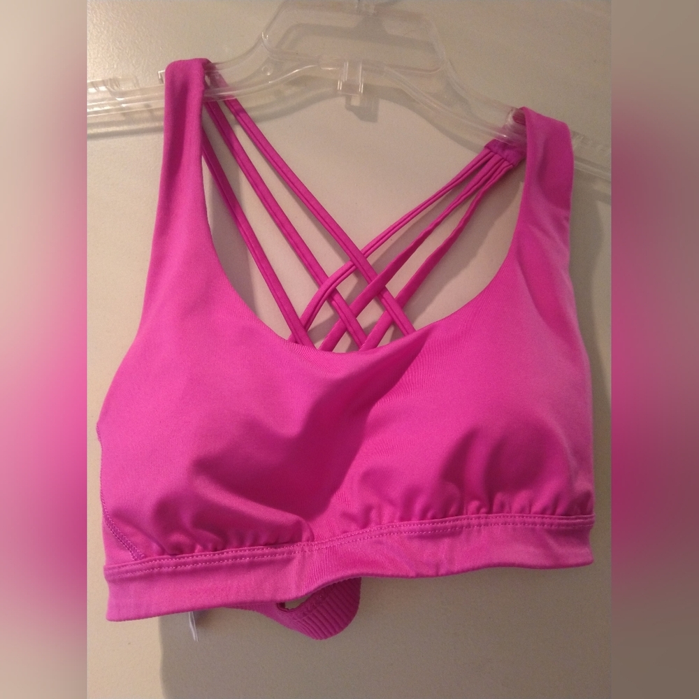 Victoria's Secret Sport  Pink Strappy Sports Bra